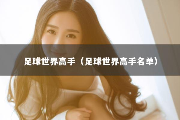 足球世界高手（足球世界高手名单）
