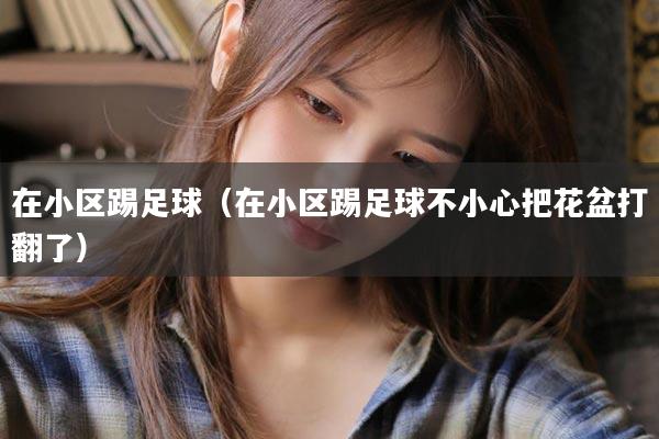 在小区踢足球（在小区踢足球不小心把花盆打翻了）